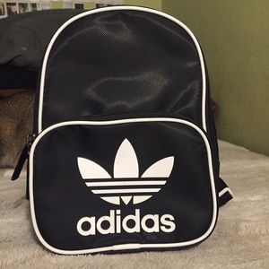 Adidas black mini backpack